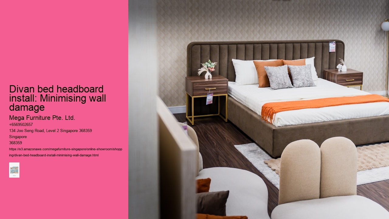 Divan bed headboard install: Minimising wall damage