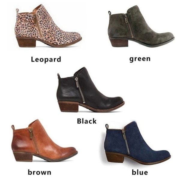 Women's Chunky Heel Shoes Plus Size - Image 4