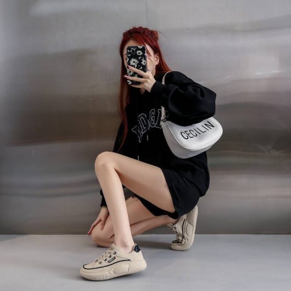 Lightweight Casual Sneaker Women's Soft Bottom Running Shock Absorption Genuine Leather - Image 3