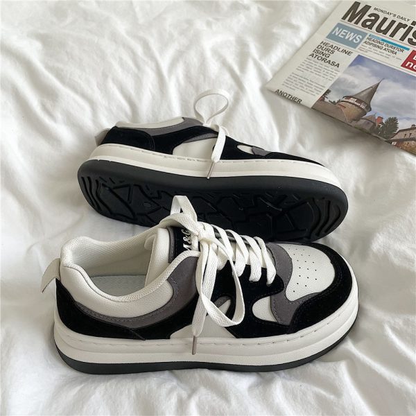 Special-interest Design Height Increasing Big Toe Double Color Plate Shoes - Image 4