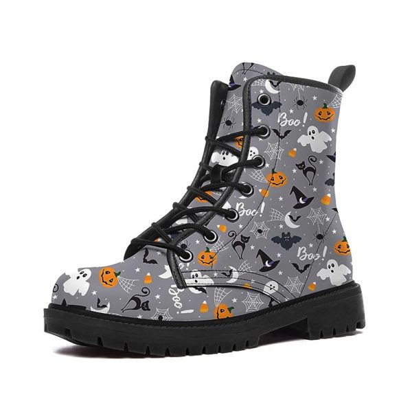 Women's Fashion Halloween Cartoon Printed Boots - Image 4
