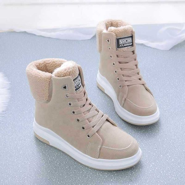Martin Boots For Women Fleece-lined Warm All-matching - Image 2