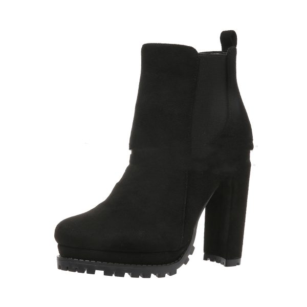 European And American Foreign Trade Plus Size Low-cut Women's High Heels Leather Boots - Image 2
