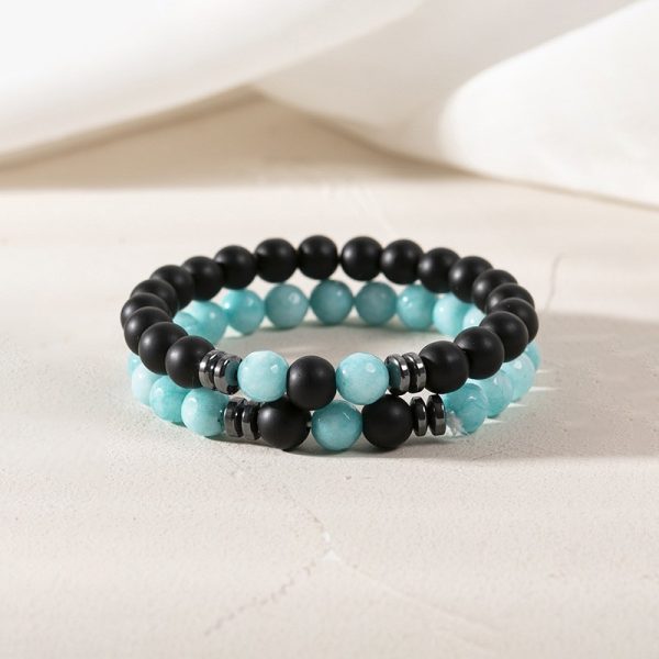 Volcanic Rock Bracelet Suit Men And Women Couple Style - Image 6