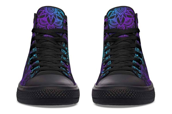 Printed Couple High-top Canvas Shoes - Image 5