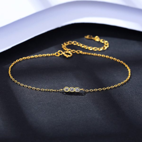 Bracelet 925 Silver Micro Inlaid Zircon Simple Fashion - Image 4