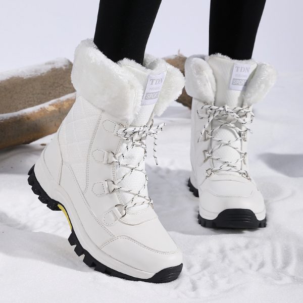 Women's New Winter Fleece-lined Thickened Non-slip Snow Boots - Image 2