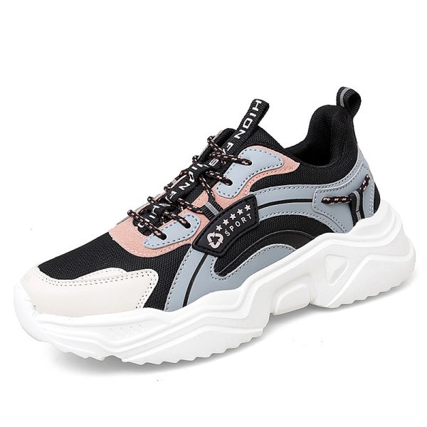 Spring And Summer Casual Thick-soled Sports Shoes Net Red Trendy Shoes White Shoes Women - Image 5