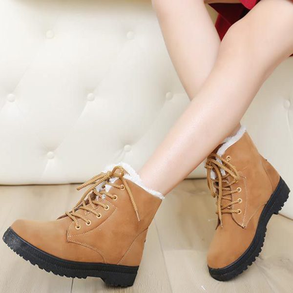 Winter Snow Boots With Warm Plush Ankle Boots For Women Shoes - Image 4