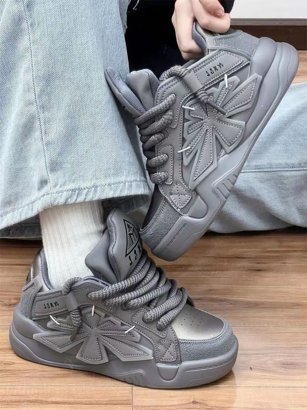 Niche Bread Korean Style Thick Bottom Heightened Daddy Shoes - Image 4