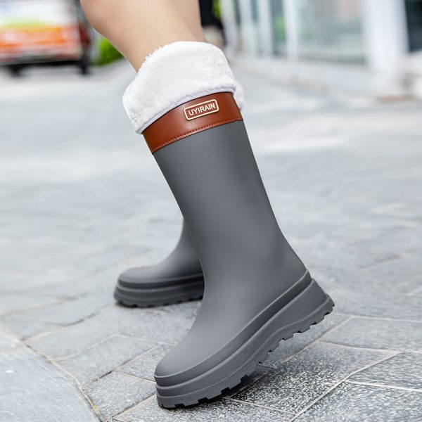 New High Tube Stylish Rain Boots Outdoor Waterproof - Image 10