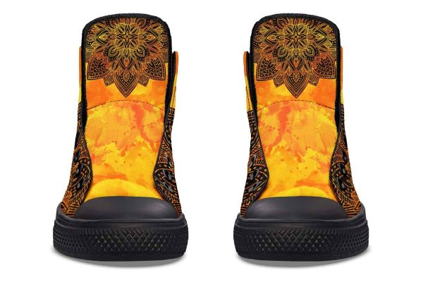 Printed Couple High-top Canvas Shoes - Image 7
