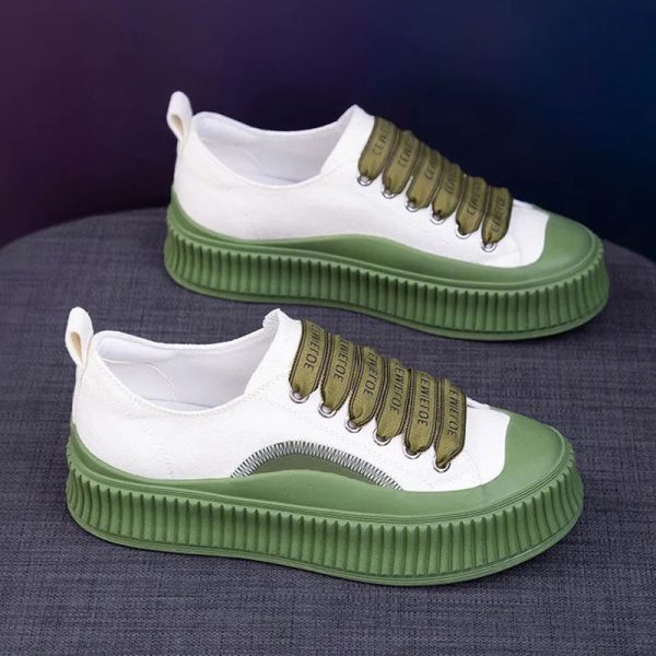 Muffin Thick Soled Heightening Versatile Retro Biscuit Shoes - Image 4