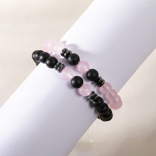 Volcanic Rock Bracelet Suit Men And Women Couple Style - Image 4