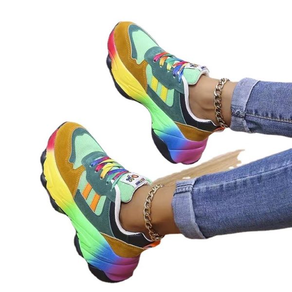 Spring And Autumn Color Dad Shoes - Image 8