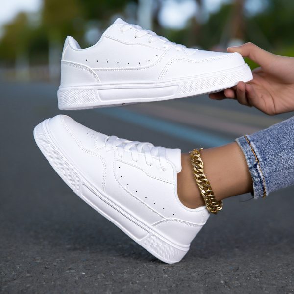 Breathable White Korean Casual Sneaker Breathable - Image 2
