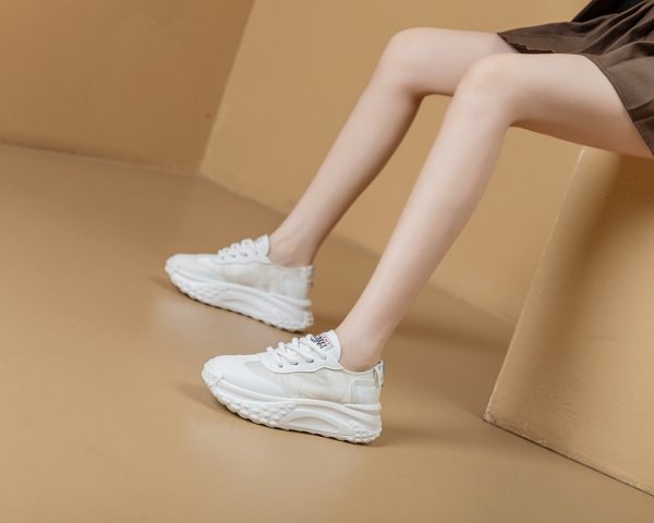 Dad Shoes Women's Fleece-lined Versatile Thick Bottom Small Size Sneaker - Image 5