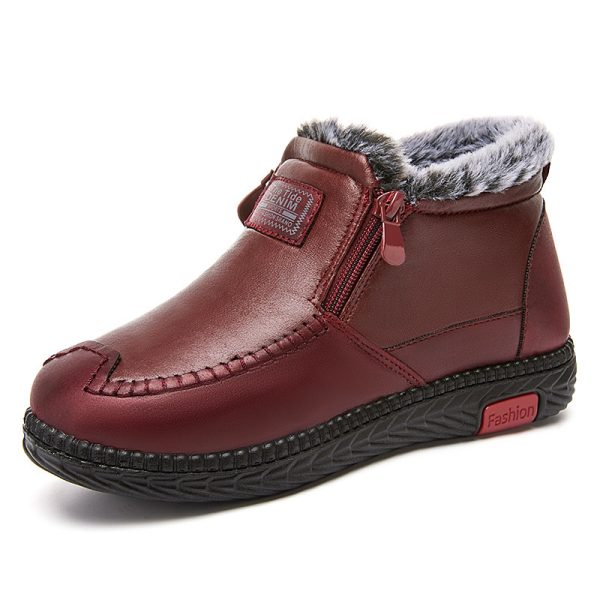 Plush Ankle Boots Winter Warm Shoes Gift For Mom Snow Boots Women - Image 9