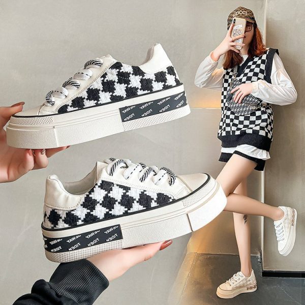 Breathable Thin Niche Original Fashion Canvas Shoes Women's Style - Image 2