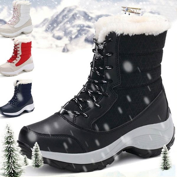 Snow Boots Plush Warm Ankle Boots For Women Winter Shoes - Image 8
