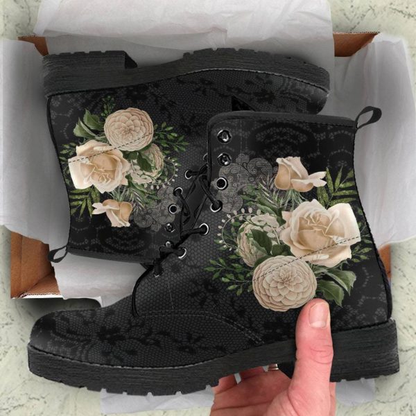 Women's Printed Cartoon Lace-up High-top Leather Boots - Image 8
