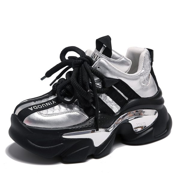 All-matching Platform Height Increasing Shoes Casual Sneaker Women - Image 5