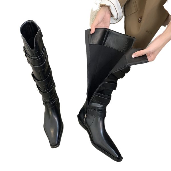 Autumn And Winter New Retro High Sense Niche Knight Boots Children - Image 4
