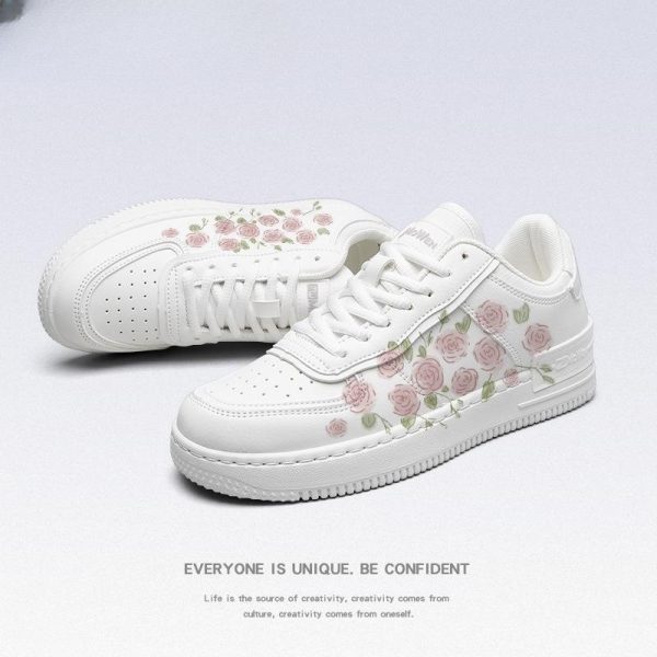 White Shoes Girls' Sneakers Autumn New - Image 10
