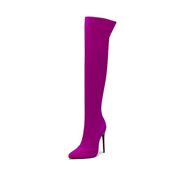 Women's Cotton Over The Knee Boots - Image 9