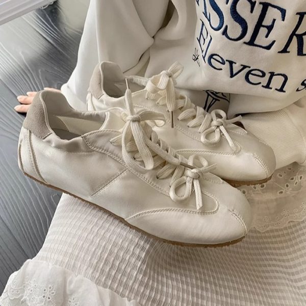 Soft Soled Flats White Shoes - Image 6
