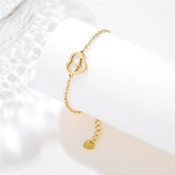 Women's Heart-shaped ECG Bracelet Versatile Hand Jewelry - Image 2