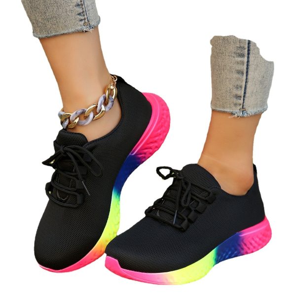 Women's Plus Size Rainbow Low Stretch Pumps - Image 2