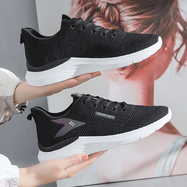 Women's Fly-knit Sneakers Running Tide Shoes - Image 3