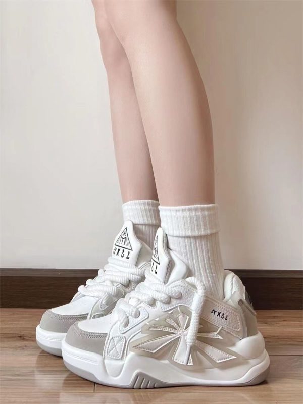 Niche Bread Korean Style Thick Bottom Heightened Daddy Shoes - Image 7