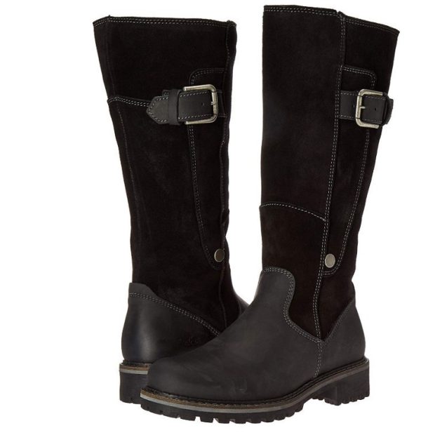 Low Heel High Tube Side Zipper Knight Boots - Image 2