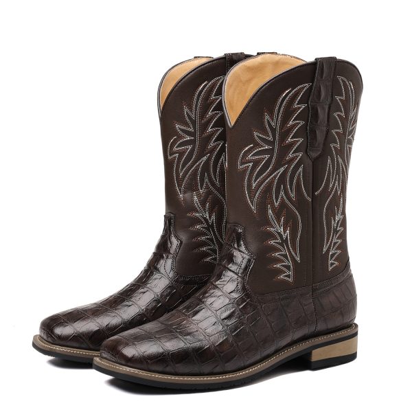 Pattern Wooden Root High-top Embroidery Retro - Image 3
