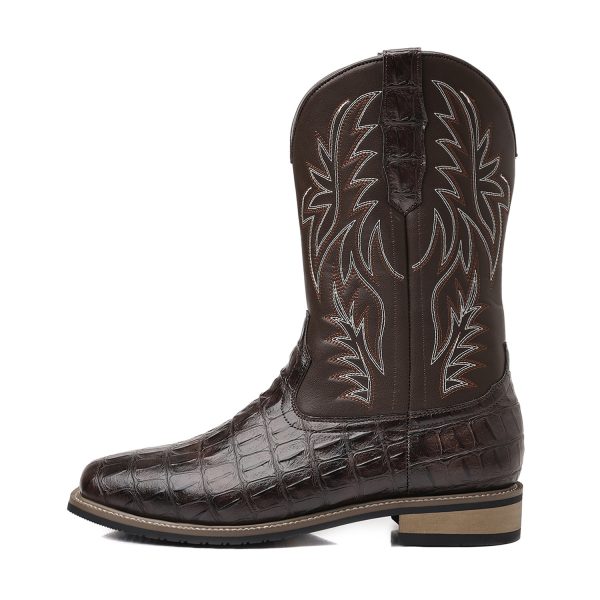 Pattern Wooden Root High-top Embroidery Retro - Image 5