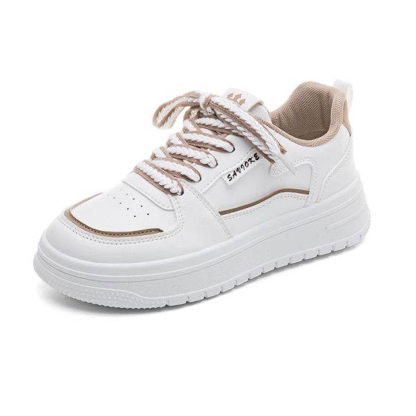 Platform White Shoes Minority All-match Running Leisure Sneakers - Image 2