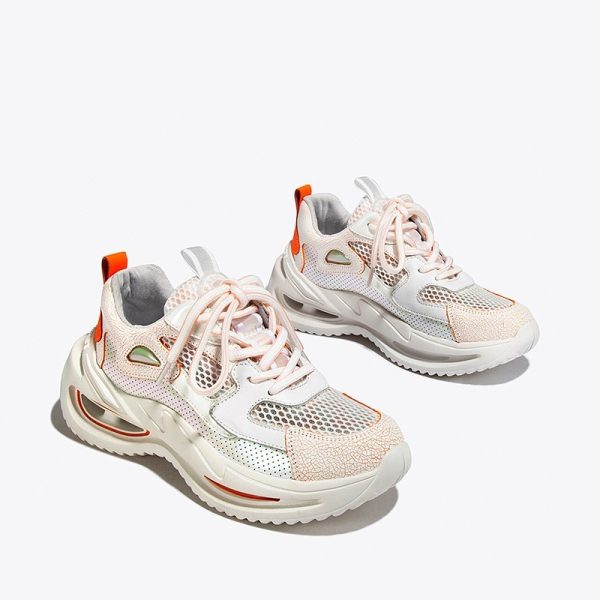 Casual Platform Sneakers Women Running Leather Women's Shoes - Image 3