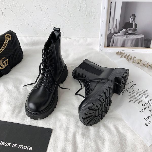 Internet Celebrity Thin Martin Booties Female Fashion - Image 3
