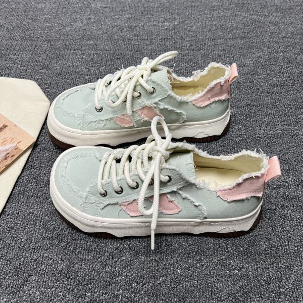 Mango Head Platform White Shoes - Image 5