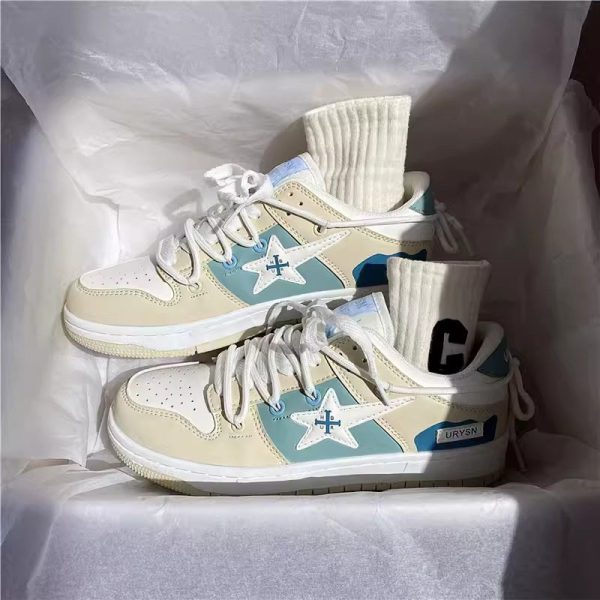 Student Sneakers Women's All-Match Sports Casual White Shoes - Image 2