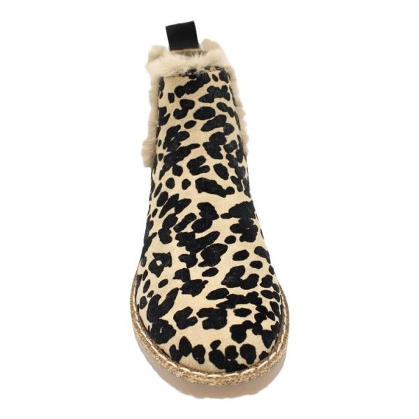 Leisure Warm Leopard Print Suede Boots Women - Image 5