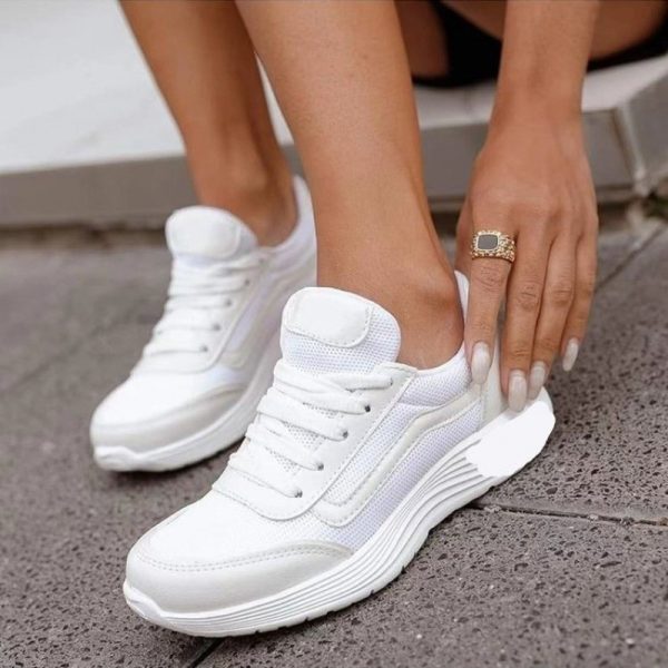 Lace-up Sports Style Low-top Shoes Women - Image 4