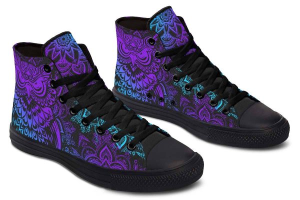 Printed Couple High-top Canvas Shoes - Image 2
