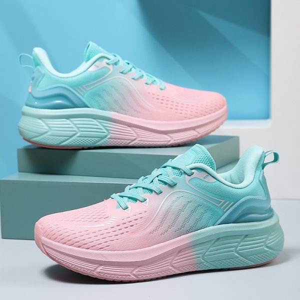 Couples Running Shoes Female Breathable Shock Absorption Springsummer Lightweight Mesh Surface Sneaker - Image 2