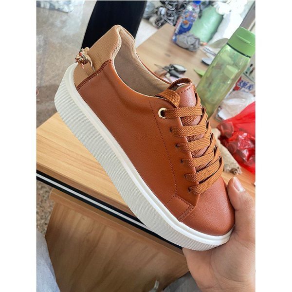 Sneakers Casual Women's White Shoes - Image 6