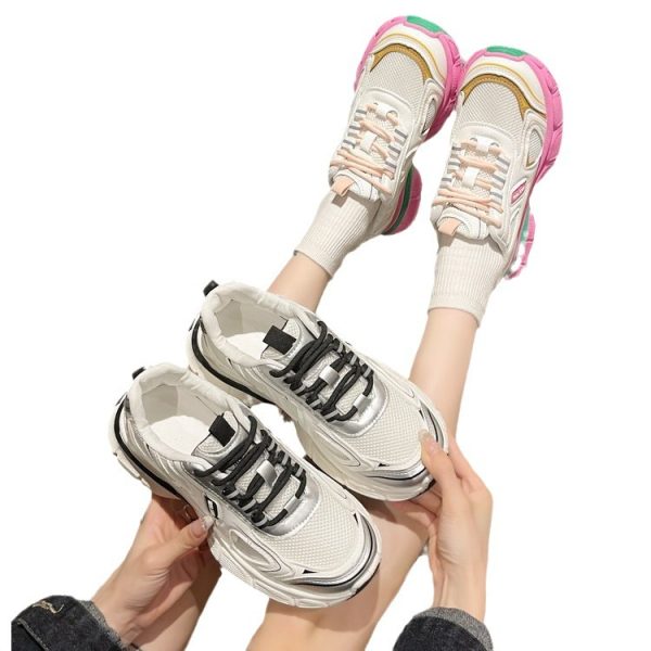 Casual Sneaker Women's All-match Mesh Surface Platform - Image 2