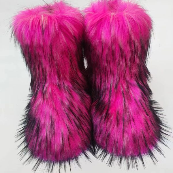 Flat Heel High-top Warm Mid-calf Snow Boots - Image 8