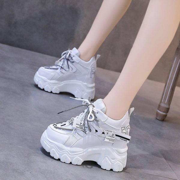 Women's Breathable Mesh Leisure Sports Platform Shoes - Image 7